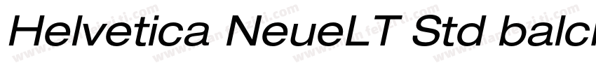 Helvetica NeueLT Std balck字体转换